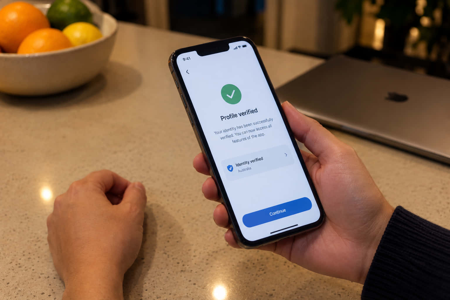 Customer verifying their age by photographing a driver licence in an alcohol delivery app